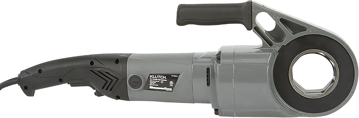 Klutch 2in. Electric Pipe Threader, Portable, 28 RPM, 10 Amps, Includes 6 Dies