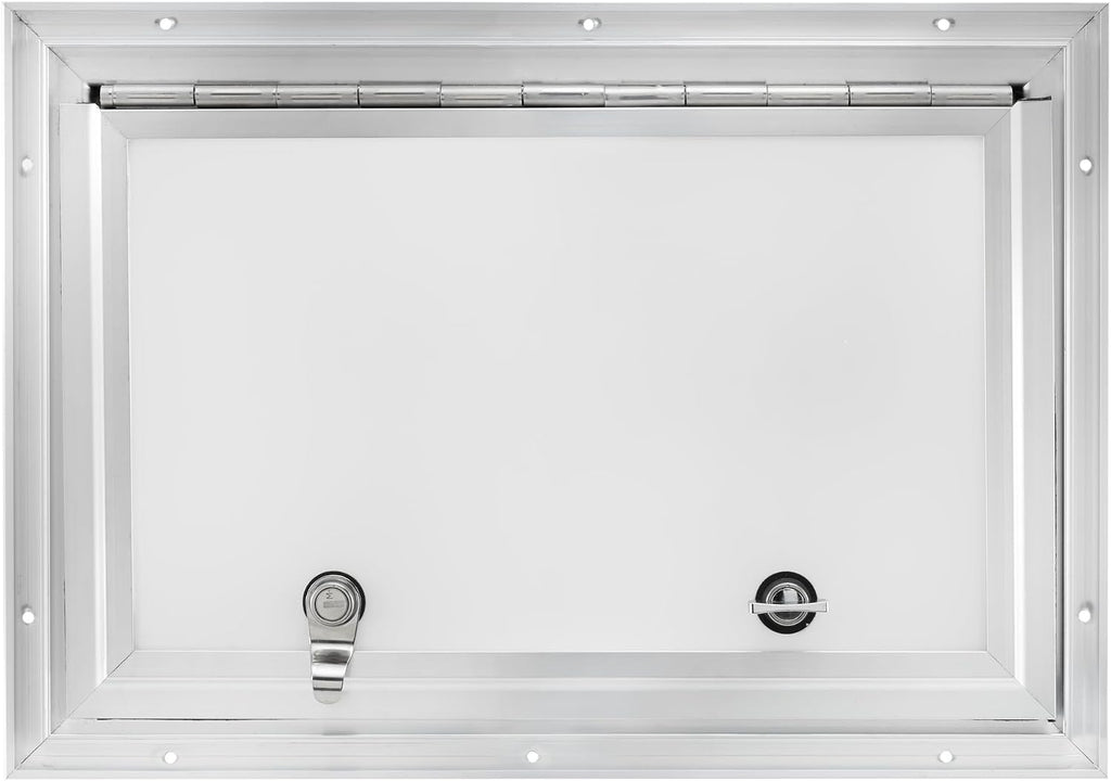 RecPro Square RV Baggage Door | Compartment Storage | RV Storage | Trailer Storage | Camper Storage (18' W x 12' H) | Made in America