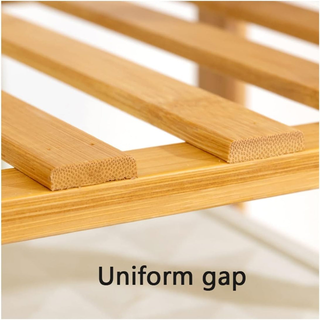 Coat Rack, Clothing Rack Small Clothes Rack With 2 Shelf Freestanding Bamboo Garment Rack Easy To Assemble Clothes Hanging Rack With Side Hooks Hold Up To 80kg