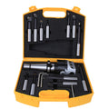 High Quality 40CR Boring Head Set, CNC Milling Tools Kit, F1‑18 Boring Bar, 75mm Diameter, with Storage Box, Metric System, Long Service Life, for Boring and Milling Machines (NT40-F1-18-12PCS)