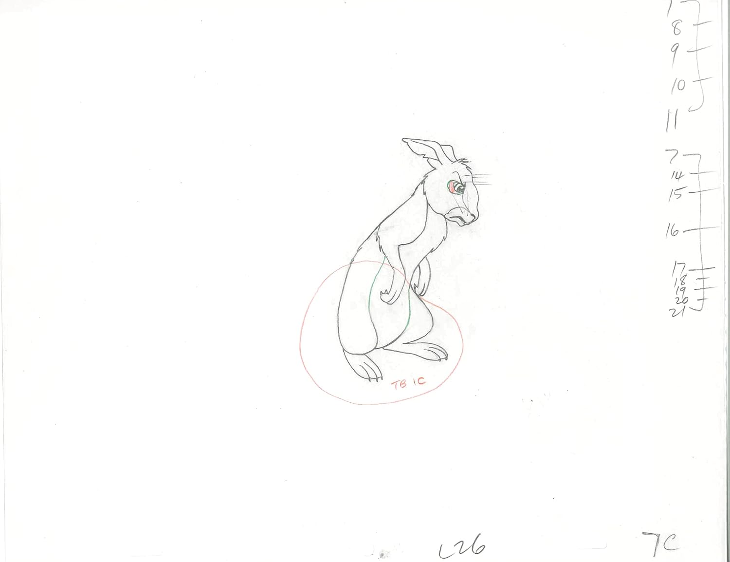Watership Down 1978 Production Animation Cel Drawing with Linda Jones Enterprise Certificate of Authenticity 028-15
