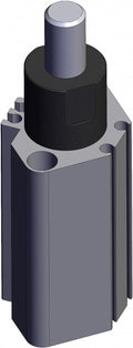 Stopper Air Cylinder: 20 mm Bore Dia, 20 mm Stroke Through-hole Mounting, Round Bar, RSDQB20-20TZ, 826HX1