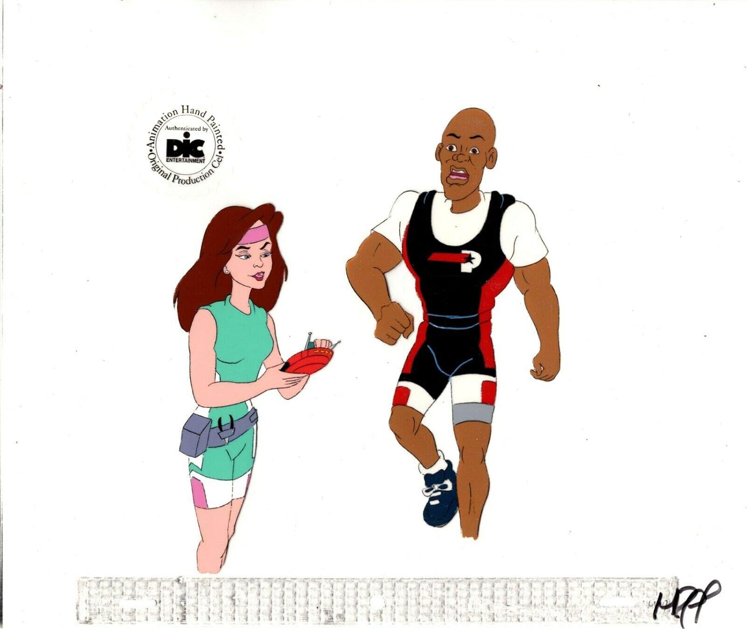 Pro Stars Cartoon Original Animation Cel Setup 1991 DIC pm