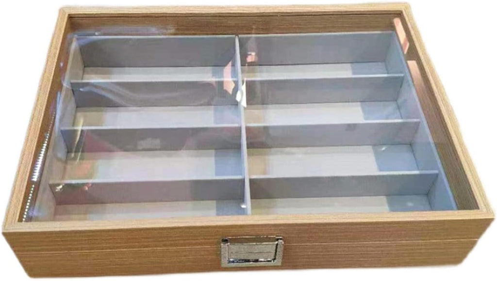Eyeglass Displays Sunglasses Organizer for Women Men Eyeglasses Eyewear Display Case Sunglass Glasses Storage Holder Box with 8 Slots Display Risers