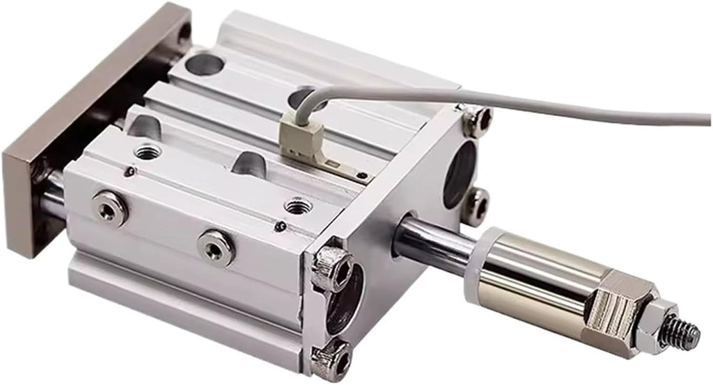 Pneumatic Cylinder Adjustable Stroke Type Three Bar Three-axis with Magnet MGPM12/16/20/25/32/40/50 Stroke 20-200mm(Stroke 50-30mm,Bore 25mm)