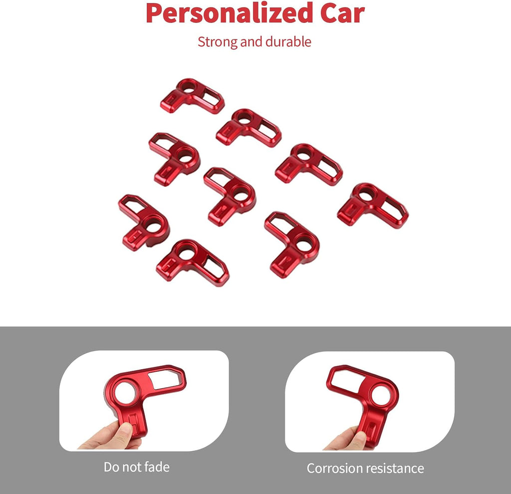 Linskip Freedom Panel Latches for 2021-2025 Ford Bronco & Bronco Raptor 4Door, Hard top Removal Switch Handles for Bronco Interior Accessories(Red)