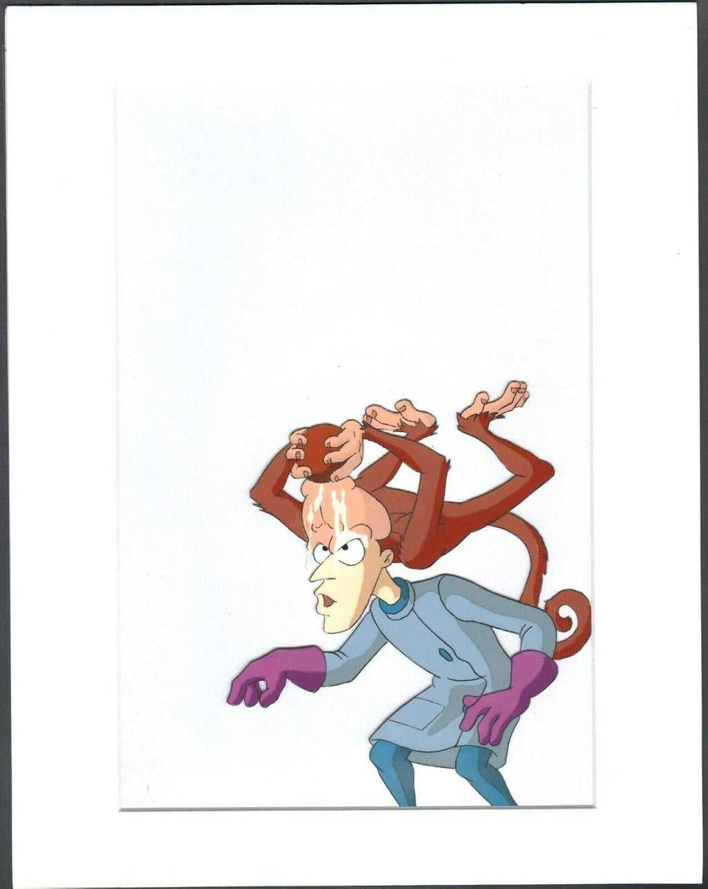 Earthworm Jim Professor Monkey Production Animation Cel Universal 1995 to 1996