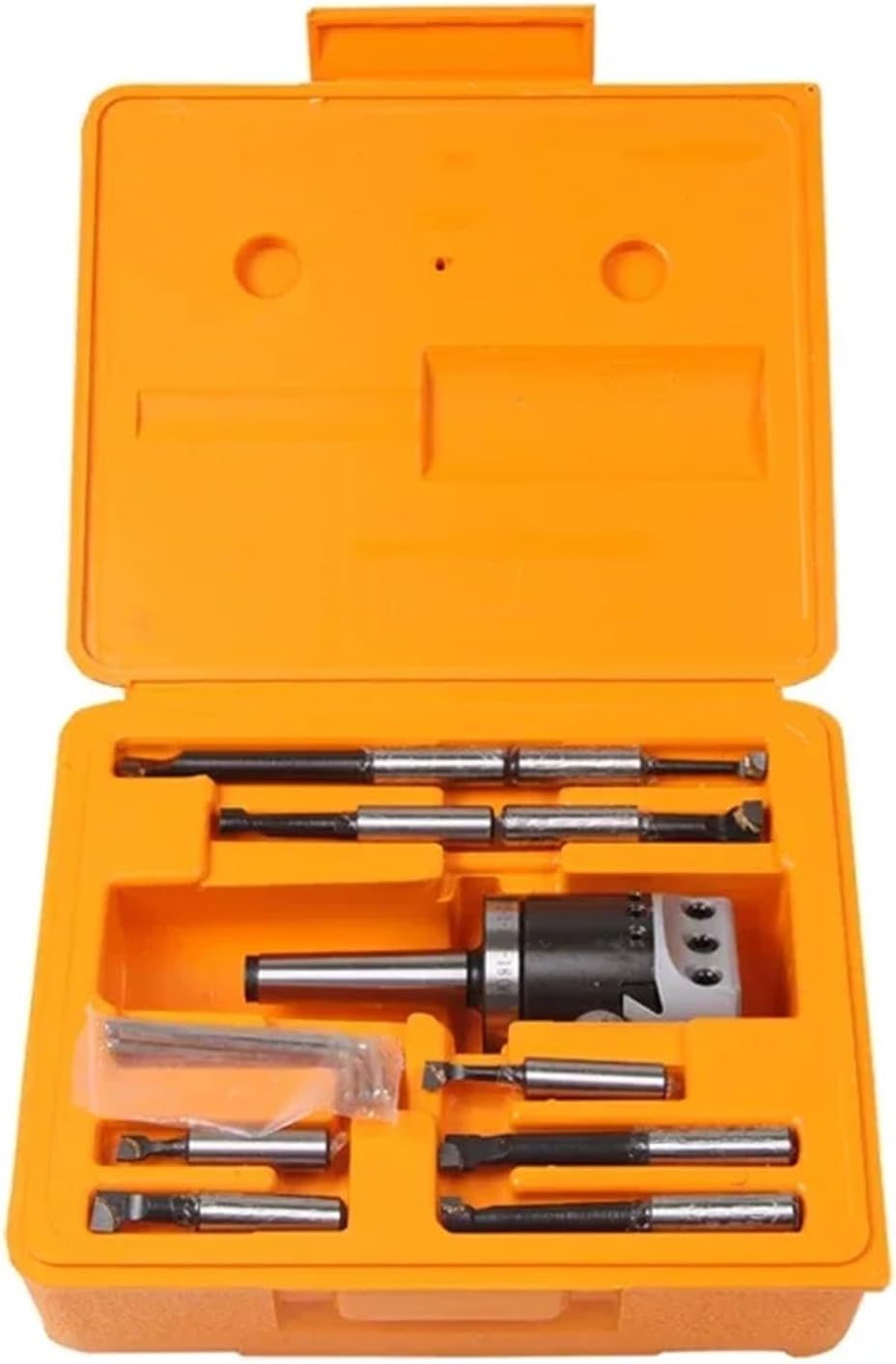 MT3 M12 Arbor F1-12 50mm Boring Head and 9pcs 12mm Boring Bars, Boring Head Set