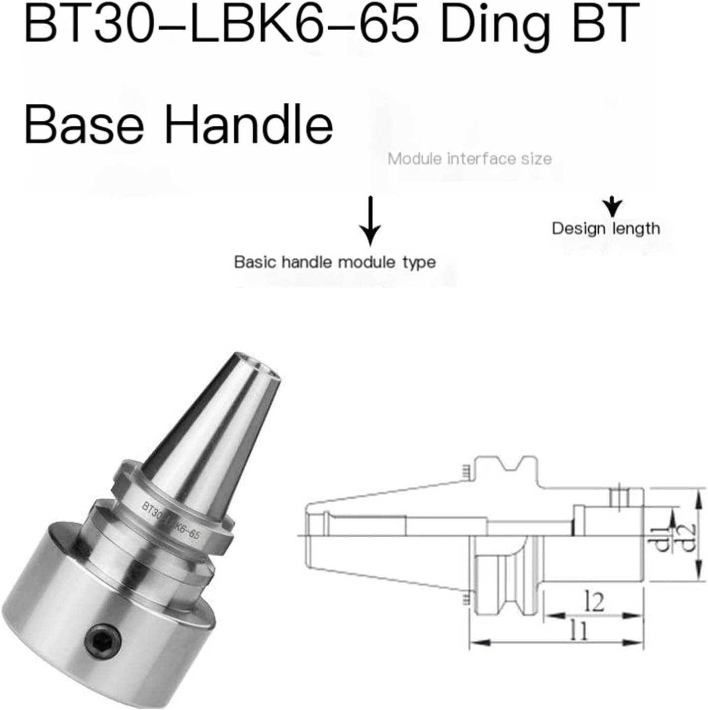 CNC BT30-LBK Series Machining Center Boring Head Rough Boring Bar Double Edge Adjustable(BT30-LBK5-115)