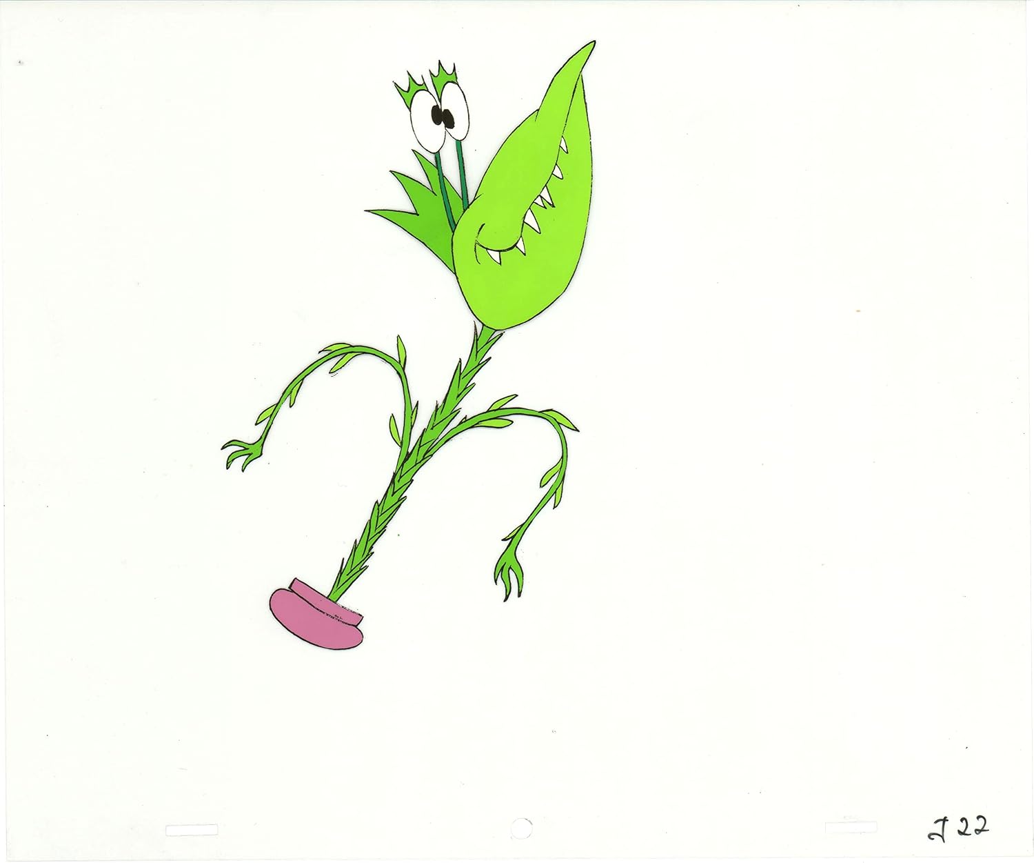 Little Shop of Horrors Junior Monster from Marvel Original Production Animation Cel 1991 b5604