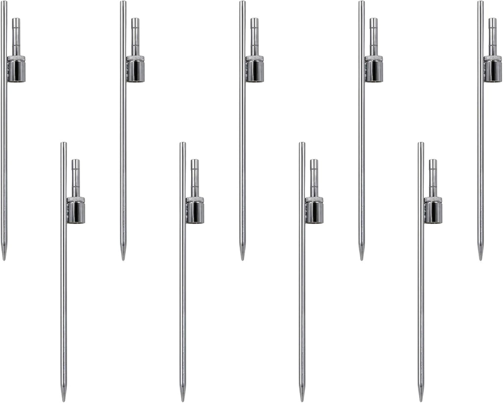 DreamController 19.5-inch Ground Stake - Stainless Steel Spike with Sleeve Bearing Compatible with Flutter Banner Flag Poles (0.65' Inner Diameter) – Stake Only
