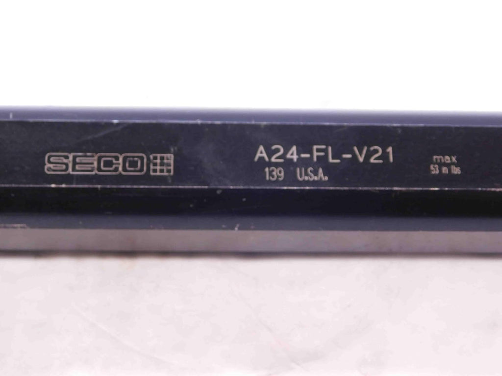 SECO 1 1/2 Shank Dia A24-FL-V21 12 1/2 OAL INDEXABLE Modular Boring BAR 1.5 - NS2850BU5