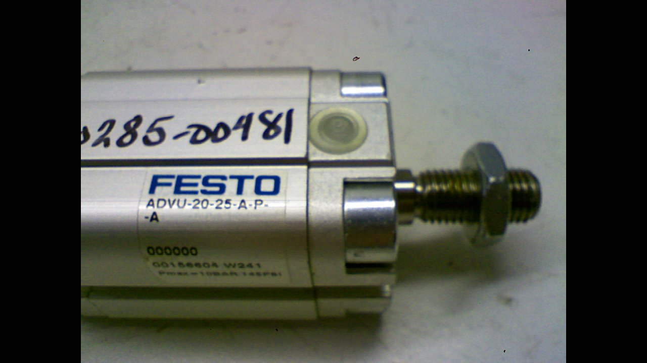 FESTO ADVU-20-25-A-P-A (156604), 1-10 BAR, 20 MM BORE, 25 MM STROKE, COMPACT, DOUBLE-ACTING, ELASTIC CUSHIONING RINGS/PADS AT BOTH ENDS, M10X1.25 ROD THREAD, M5 PNEUMATIC CONNECTION, NBR/TPE-U(PU) SEA