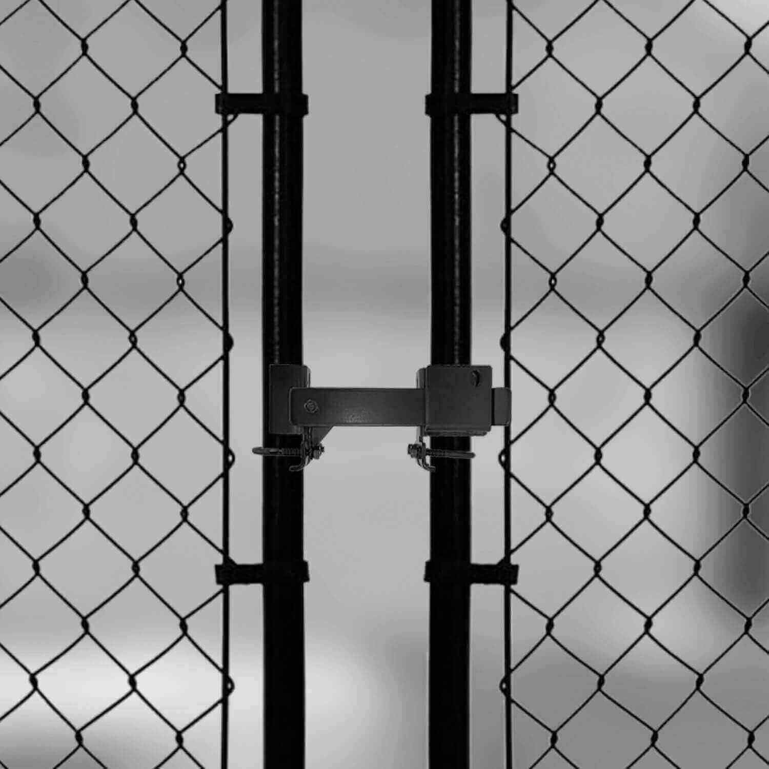 1-3/8' x 1-7/8' (2') Chain Link Fence Gate Fork Latch - Commercial Heavy Duty - Malleable - Galvanized Gate Latch with Hole for Padlock - CASE Qty 25