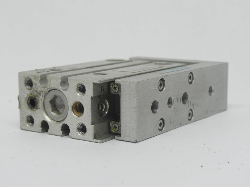 FESTO SLS-10-20-P-A (170494), 10 MM BORE, 1-10 BAR, 20 MM STROKE, DOUBLE-ACTING, ELASTIC CUSHIONING RINGS/PADS AT BOTH ENDS, HIGH-ALLOY STAINLESS STEEL HOUSING, M5 PNEUMATIC CONNECTION, MINI SLIDE, SE