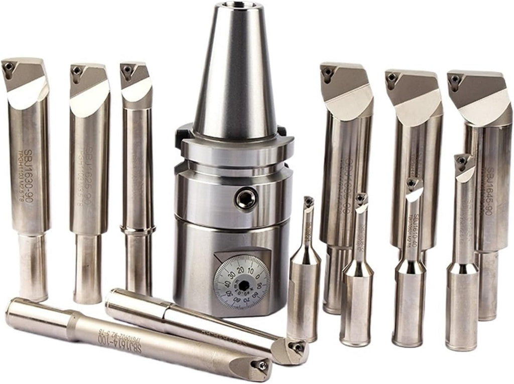 BT30 BT40 BT50 NT30 NT40 NT50 R8 MT4 SK40 NBJ16 Boring NBJ16 Boring Head with 8pcs Boring Bars or 12 pcs(12pcs,MTA3-NBJ16)
