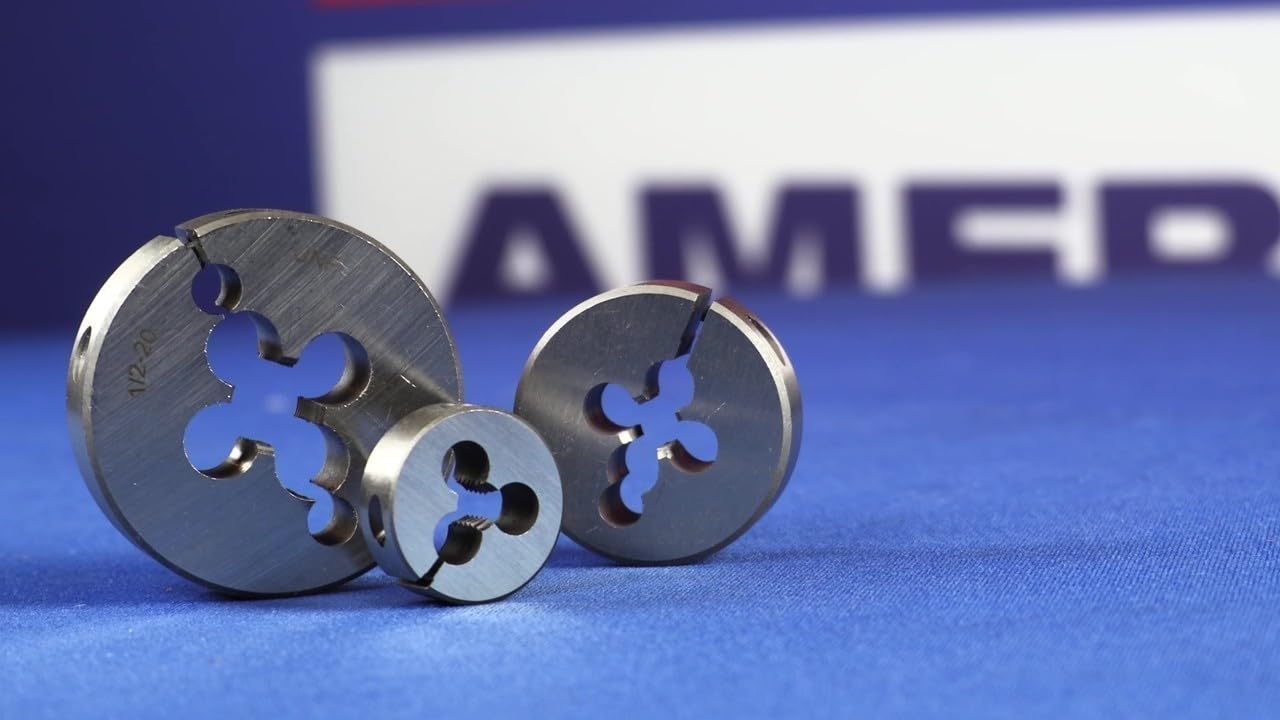 Drill America 2-1/2'-8 NPT' 4' OD High Speed Steel Round Adjustable Pipe Die, DWT Series