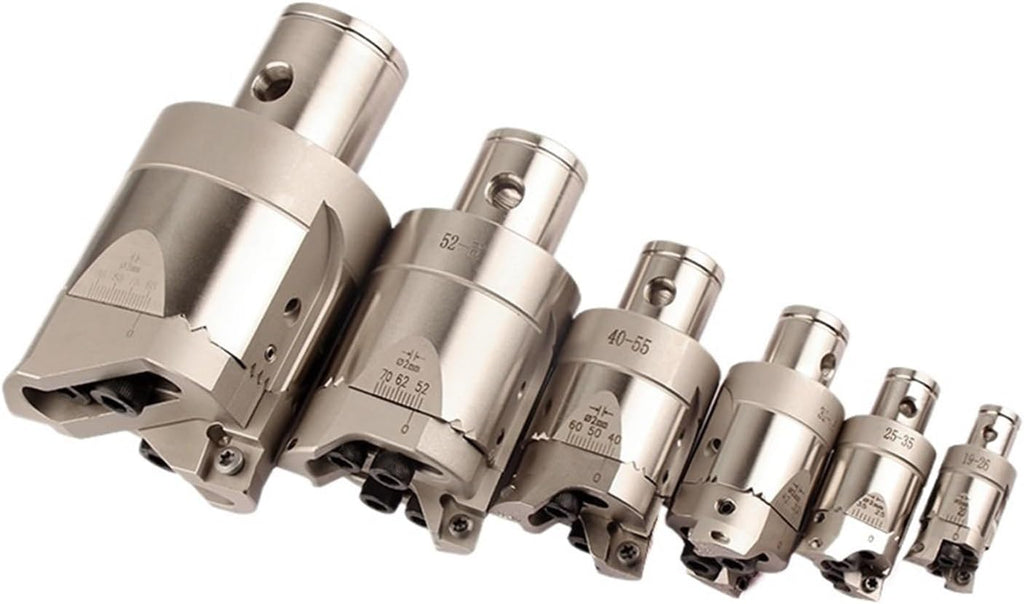 Double Edged Boring Tool 1pcs CNC Adjustable RBH Double Edged Coarse boring with RBH19-25 32-42 LBK Tool holder Boring Bar Rough Head(TWE52-70)