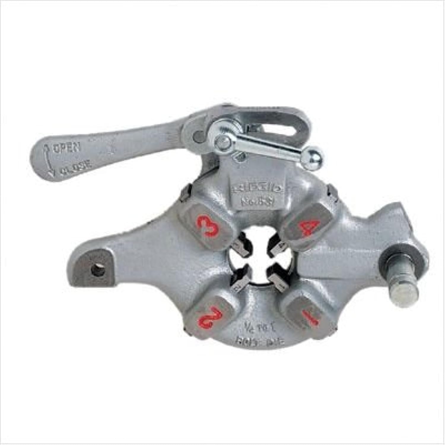RIDGID 26132 711 Self-Opening Universal Die Head with Pipe Capacity for 1/4-Inch to 2-Inch, Right-Handed for Creating NPT Threads
