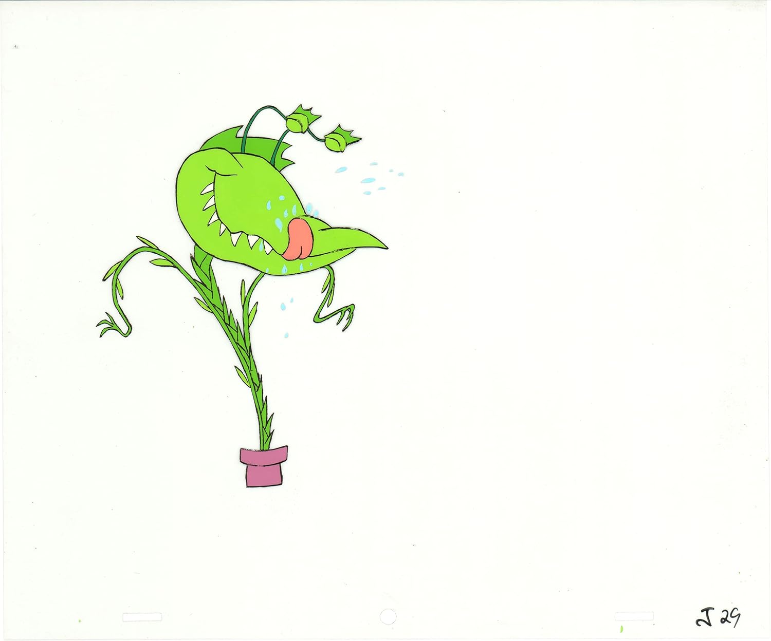 Little Shop of Horrors Junior Monster from Marvel Original Production Animation Cel 1991 b5611