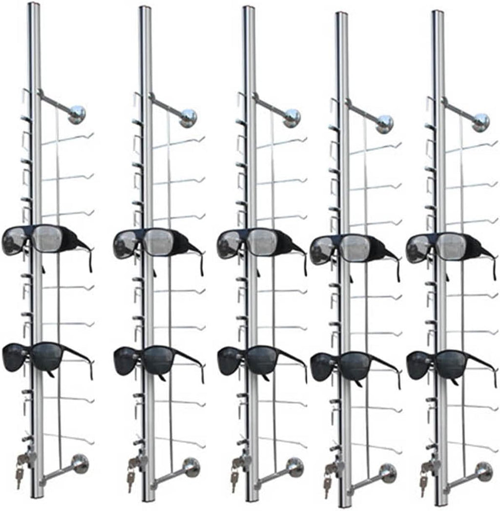 Eyeglass Display Stand Sunglasses Rack Eyeglass Frame Stand Eyewear Glasses Holder Organizer Storage Decorative Display Rod,Hold 9 Frames