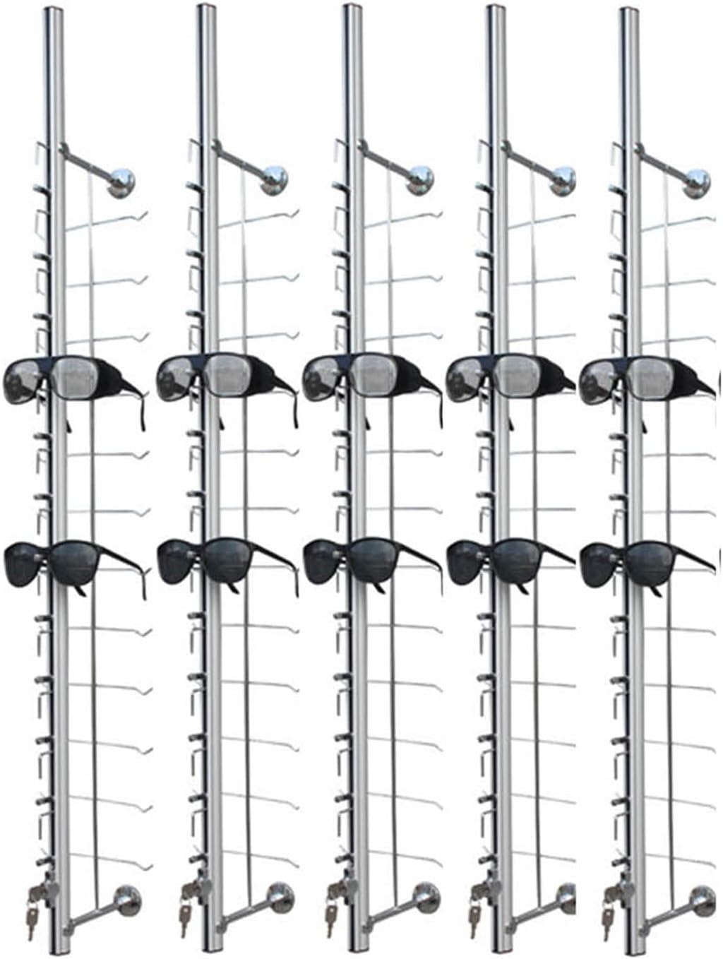 Eyeglass Display Stand Sunglasses Rack Eyeglass Frame Stand Eyewear Glasses Holder Organizer Storage Decorative Display Rod,Hold 12 Frames