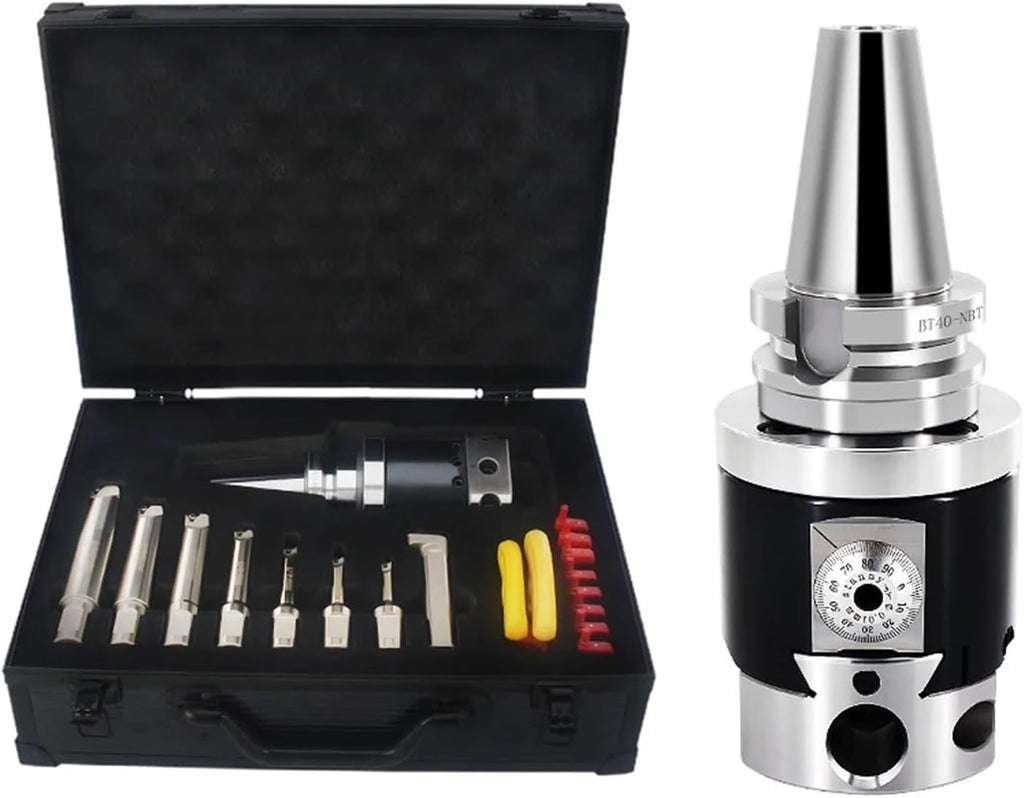 NBH2084 Boring Head Boring Tool Suit Boring Head NBH BT30 BT40 BT50 NT30 NT40 NT50 R8 MTA Tool Handle Boring Bar Boring Tool Set(NT50-NBH2084-8PCS)