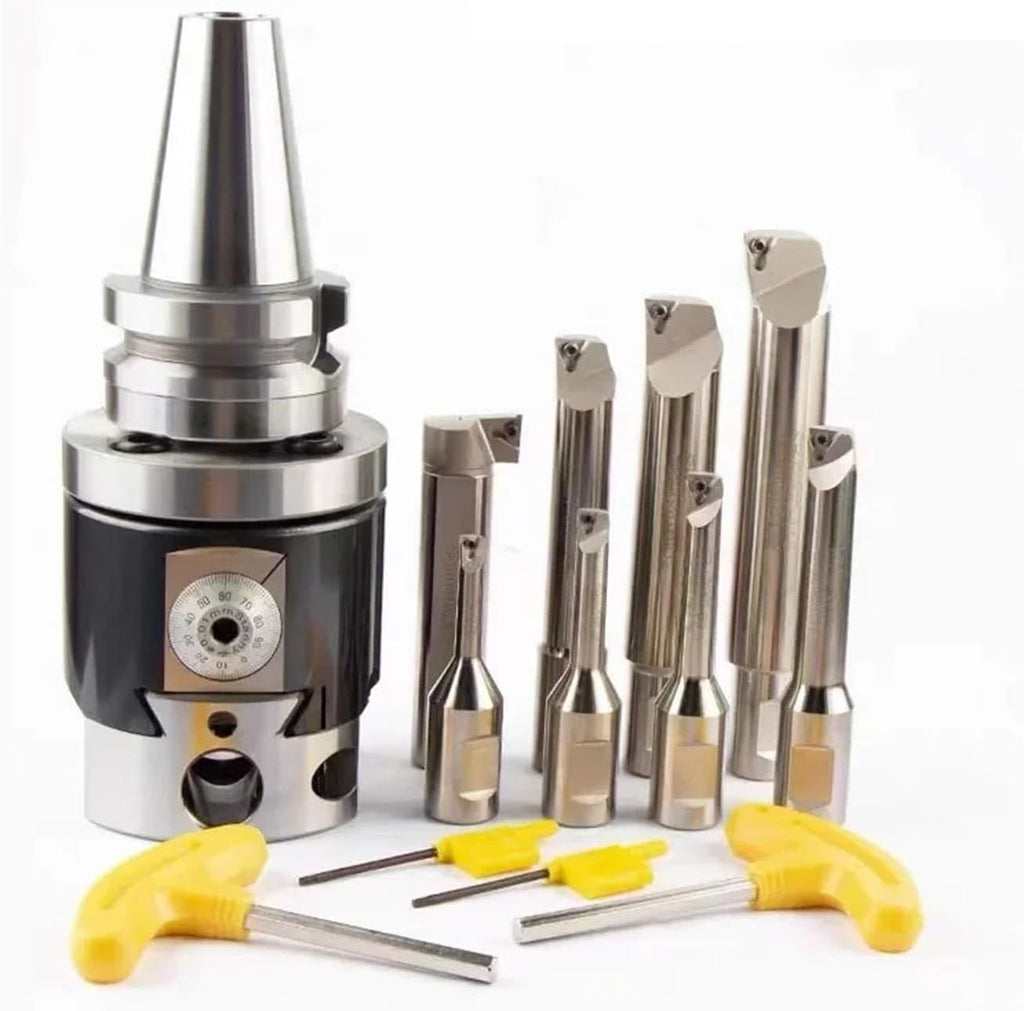 NBH2084 Boring Head Set BT30 BT40 NT40 SK40 R8 MT5 MT4 MT3 8pcs 20mm Boring Bar Rang 8-280mm Boring Tool Set(MTA4-NBH2084)