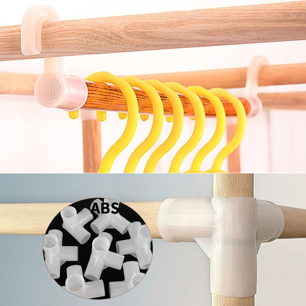 Bamboo Garment Rack With 6 Storage Shelves And Rod For Hanging Clothes Freestanding Wardrobe Closet For Bedroom And Living Room (Color : Orange, Size : 100x45x170cm)