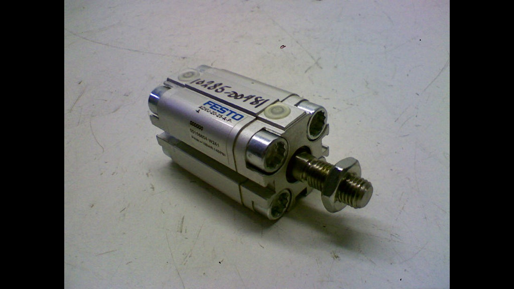 FESTO ADVU-20-25-A-P-A (156604), 1-10 BAR, 20 MM BORE, 25 MM STROKE, COMPACT, DOUBLE-ACTING, ELASTIC CUSHIONING RINGS/PADS AT BOTH ENDS, M10X1.25 ROD THREAD, M5 PNEUMATIC CONNECTION, NBR/TPE-U(PU) SEA