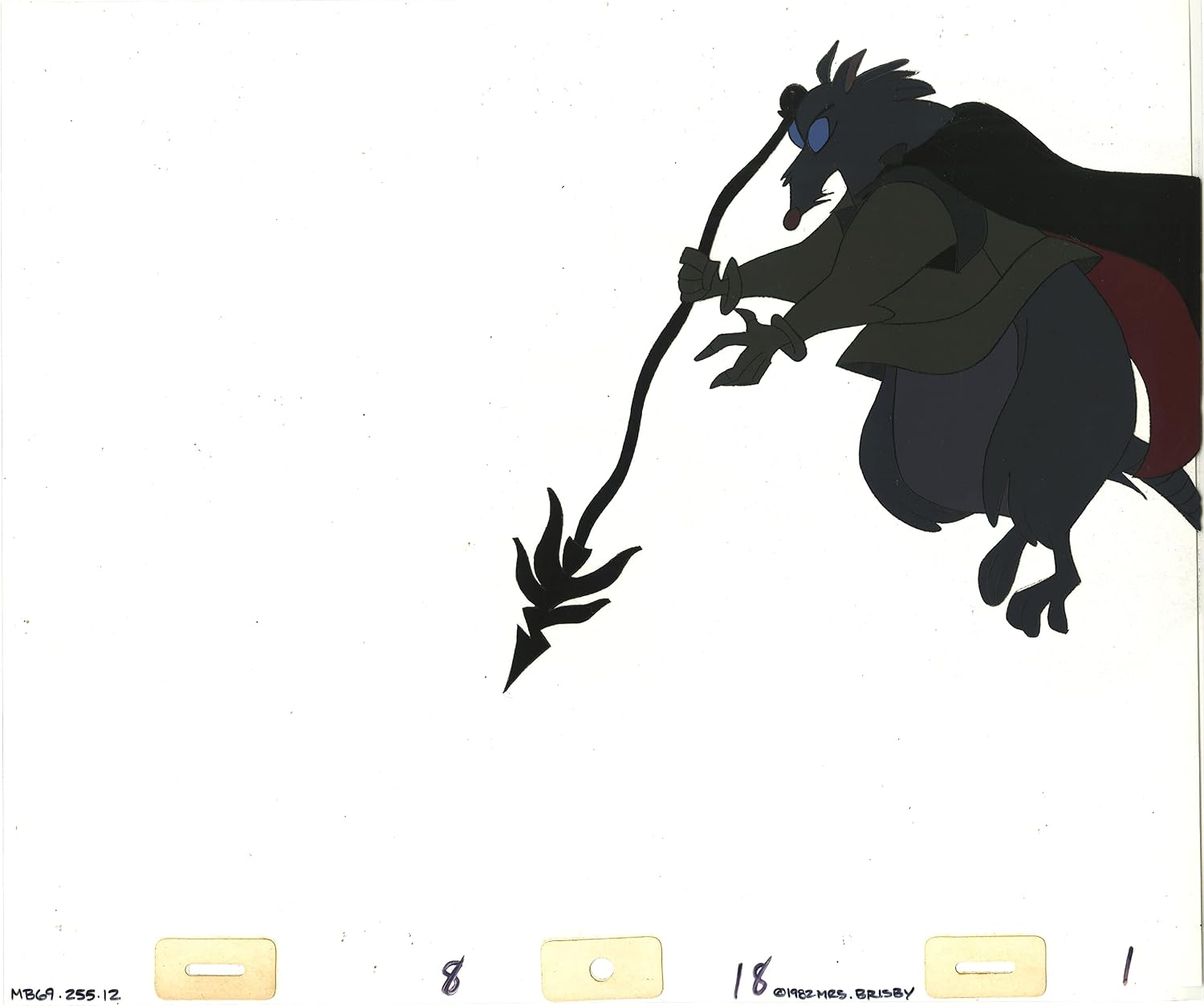 Don Bluth Secret of NIMH Brutus 1982 Original Production Animation Cel 255-12
