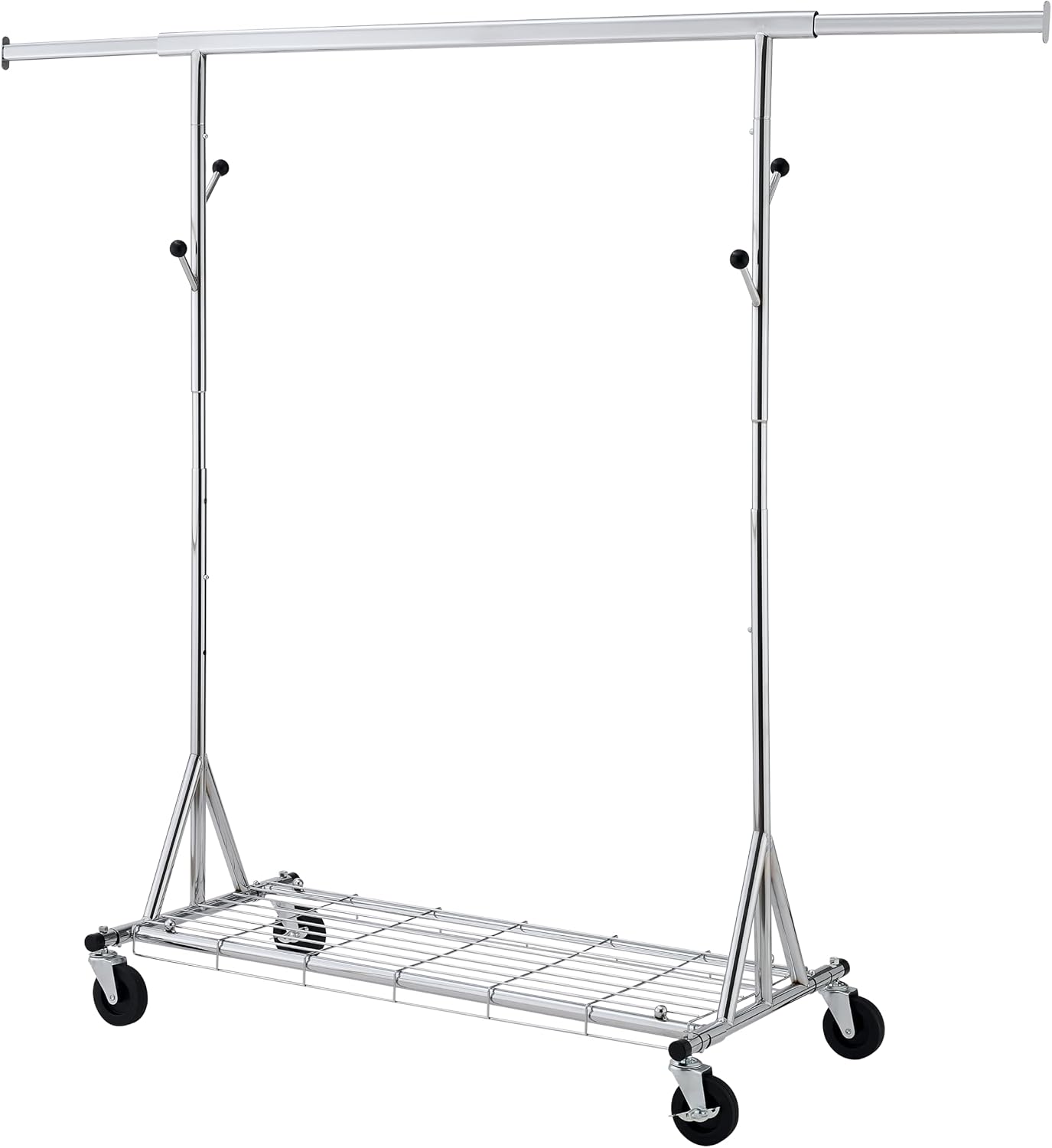 Clothes Rack Heavy Duty Clothing Rack 600LBS Rolling Clothes Racks for Hanging Clothes, Commercial Garment Rack Heavy Duty Clothes Rack Collapsible ＆ Portable Clothing Rack with Wheels