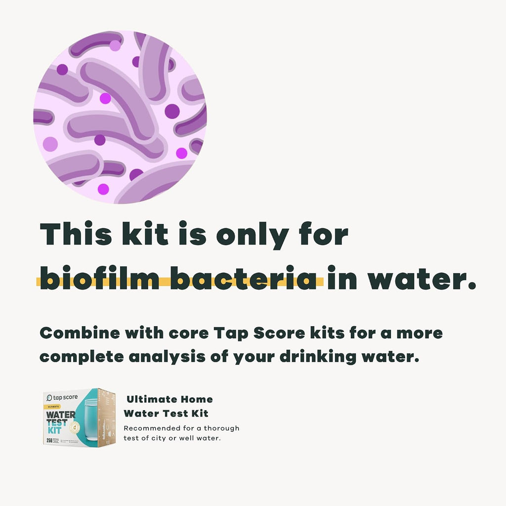 Biofilm Bacteria in Water Test Kit | Well or City | Full Report | EPA Certified Drinking Water Labs | #1 Best Home Water Test 2021-24 NYT Wirecutter | 100% Unbiased