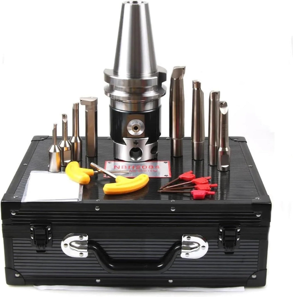 NBH2084 Boring Head Boring Tool Suit Boring Head BT40 BT50 NT40 NT50 R8 MTA SK30 HSK Tool Handle Boring Bar Boring Tool Set 8PCS(MTA3-NBH2084-8PCS)