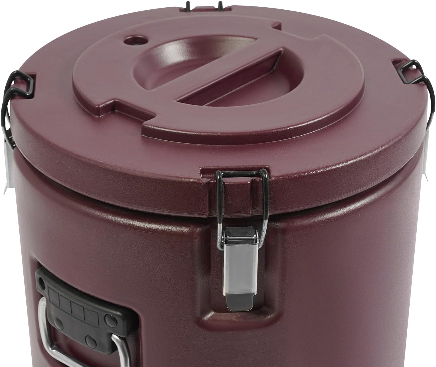 9.25gal Insulated Beverage Dispenser, Stainless Steel Thermal Hot Cold Drink Beverage Dispenser, Portable Outdoors Water Cooler Jug for Hot Chocolate, Milk, Tea, Coffee (Brown)