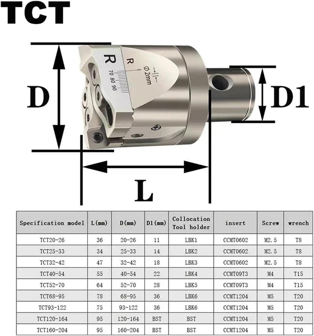 Double Edged Boring Tool 1pcs Boring Head Adjustable Double edged RBH TCT 25-33 32-42 40-55 68-92 BT30 BT40 LBK Rough Twin bit CNC Tools(TCT68-95 (LBK6))