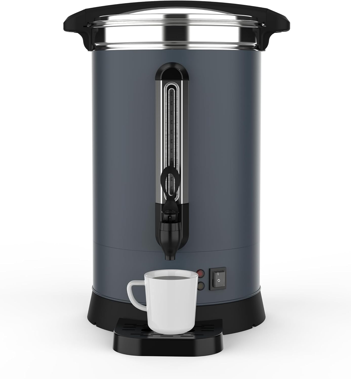 80 Cup Coffee Urn and Hot Beverage Dispenser, 12L/3.2Gal Commercial Coffee Maker Stainless Steel, Double Wall Insulation, Large Hot Coffee Dispenser for Party Buffet Catering Wedding