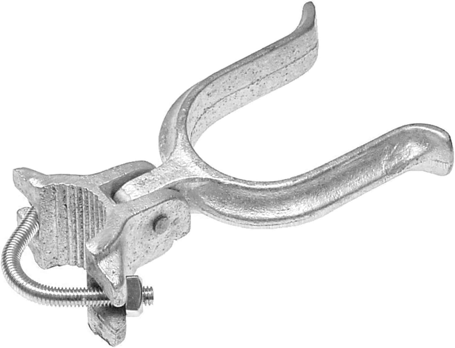 1-5/8' x 4' Chain Link Fence Gate Fork Latch - Commercial Heavy Duty - Malleable - Galvanized Gate Latch with Hole for Padlock - CASE Qty 25