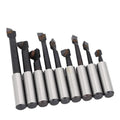 Bar Set Tungsten Carbide Bar Head MT2 MT3 MT4 R8 BT NT Boring Bar Set Device F1 Boring Tool F1 Boring Hole(18mm-12pcs (Set))