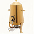 13L Coffee Urn and Hot Beverage Dispenser with Fuel Holder & Heating board, 3.4 Gallon Stainless Steel Drink Dispenser for Hot Drinks, Hot Water Urn for Catering (Gold)