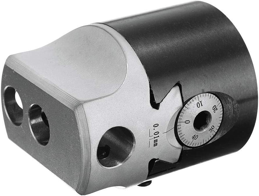 Lathe Tool F1-12 2 Inch Boring Head 50mm Lathe Milling Tool Holder Compatible with 12mm Boring Bar Crankshafts Parts