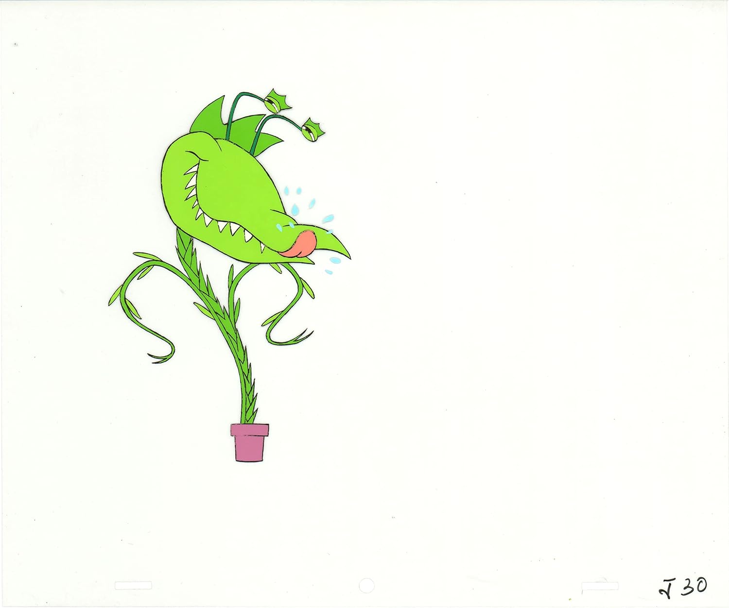 Little Shop of Horrors Junior Monster from Marvel Original Production Animation Cel 1991 b5612