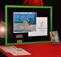 'Star Wars' hand-painted EWOKS Animation Cel and original art, RARE Ewok TV series DVD, UACC, COA, Frame