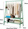 Coat Rack, Bamboo Garment Rack 2 Tier Storage Shelves Clothes Hanging Rack With 2 Side Hooks Clothing Rack Portable Wardrobe Closet Organizer Load Up To 70kg