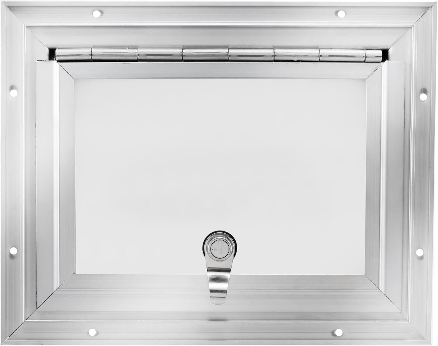 RecPro Square RV Baggage Door | Compartment Storage | RV Storage | Trailer Storage | Camper Storage (12' W x 9' H) | Made in America