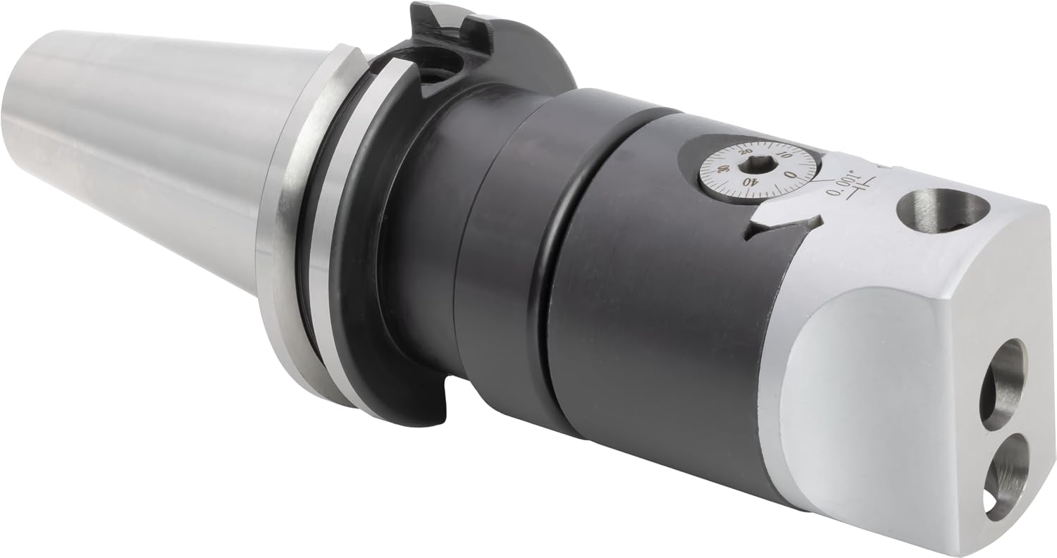 CME 2' Adjustable Boring Head with CAT 40 Taper Shank Arbor, for 1/2' Shank Diameter, 7/8'-20 Mounting Thread