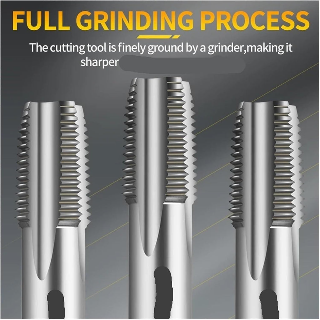 Pipe Tap Set Pipe Taps TIN Coating Straight Fluted Tap PS PF G BSP RP 1/16 1/8 1/4 3/8 Machine Screw Thread(Color 1,BSP1-11 L-95)