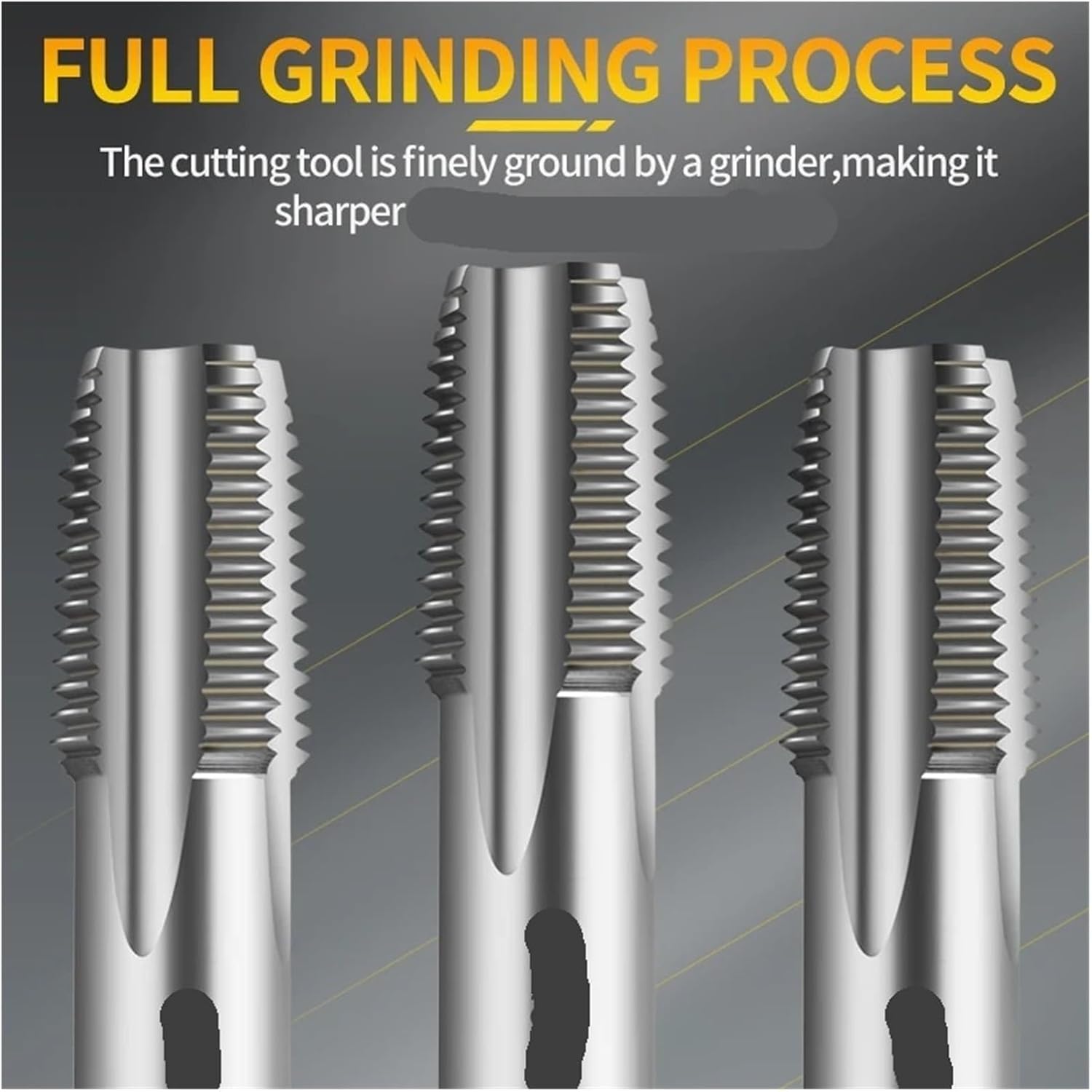 Pipe Tap Set Pipe Taps TIN Coating Straight Fluted Tap PS PF G BSP RP 1/16 1/8 1/4 3/8 Machine Screw Thread(Color 1,BSP1-11 L-95)