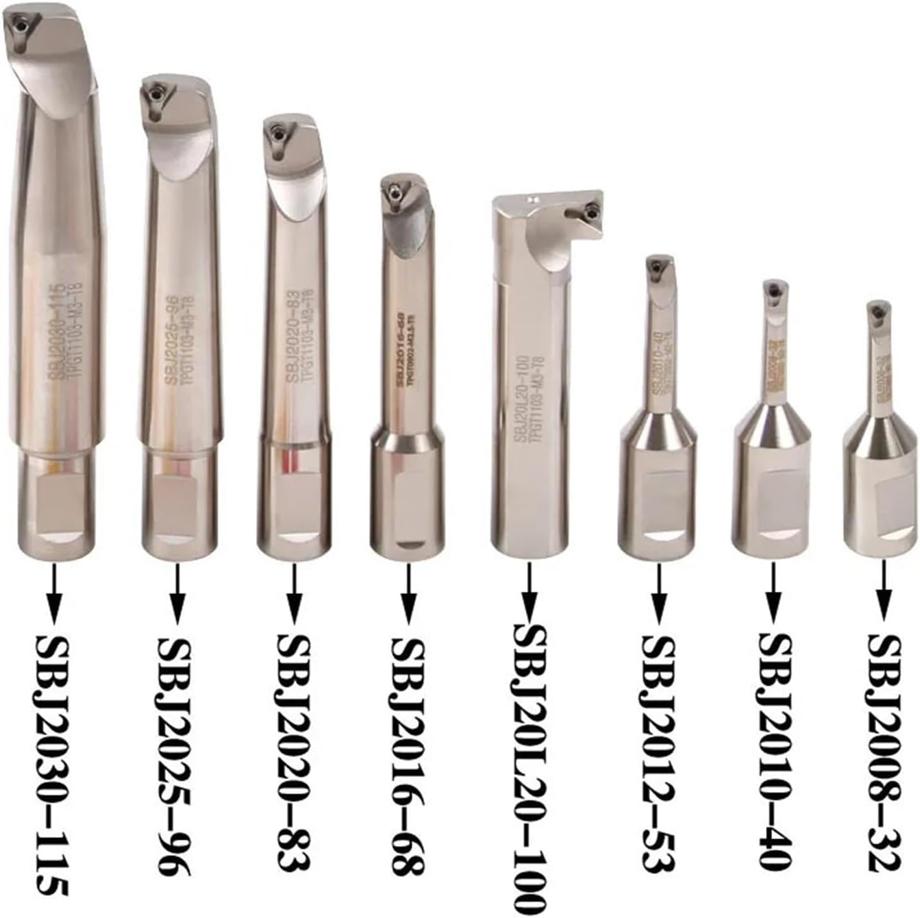 NBH2084 Boring Head Boring Tool Suit Boring Head BT40 BT50 NT40 NT50 R8 MTA SK30 HSK Tool Handle Boring Bar Boring Tool Set 8PCS(MTA3-NBH2084-8PCS)