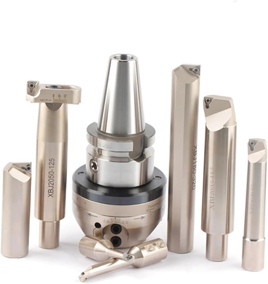0.005 NBH2084 Boring Head Boring Head NT40 CAT40 SK40 MTA4 LBK Handle with 7Ppcs XBJ Boring Bars Boring Tools(NT30-NBH2084X)
